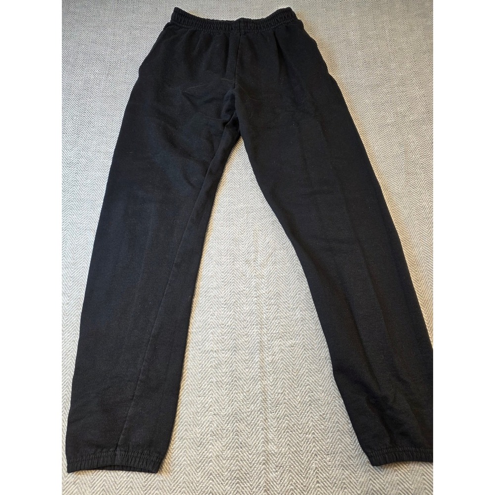 Athletic Works Sweatpants Women's Small Black Fleece Lined Pockets Tapered Leg